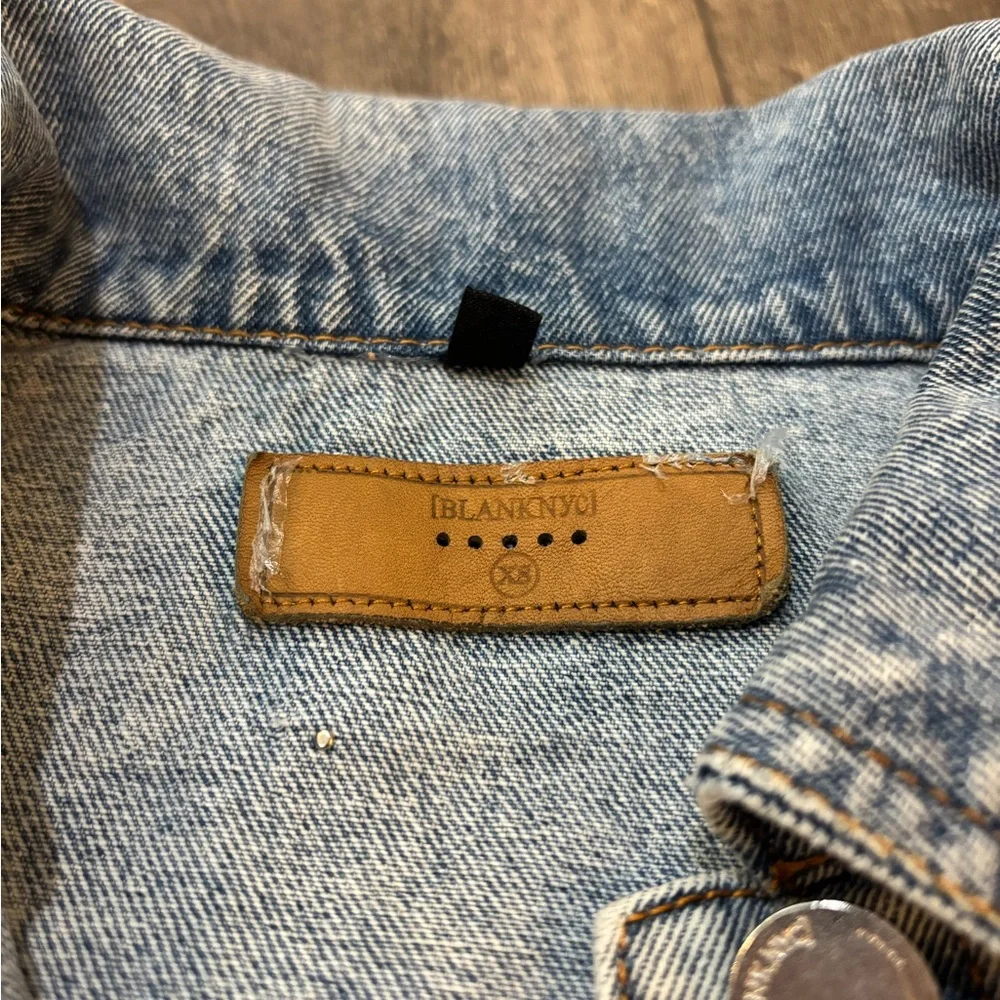 Blank NYC Denim Jacket with Pearls - Picture 3 of 4